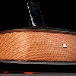 jbl onbeat rumble review speaker dock front lower angle