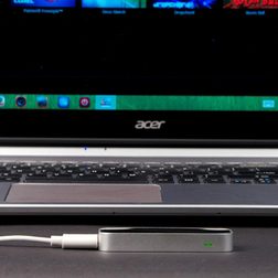 leap motion controller review front laptop close