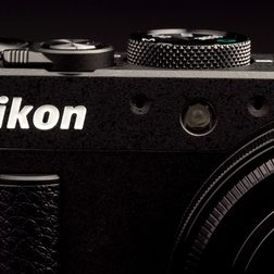 Nikon Coolpix A-front-logo-closeup