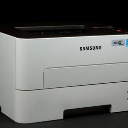 Samsung Express M2825DW front left angle