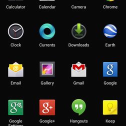 Samsung Galaxy S4 googl edition screenshot app grid 23