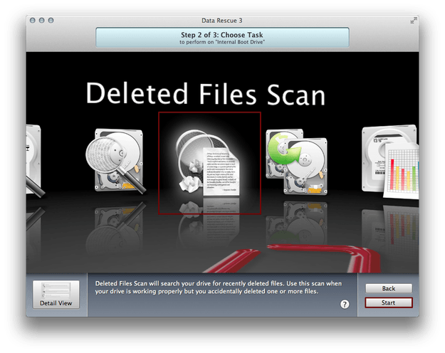 Deleted Files Scan Data Rescue 3