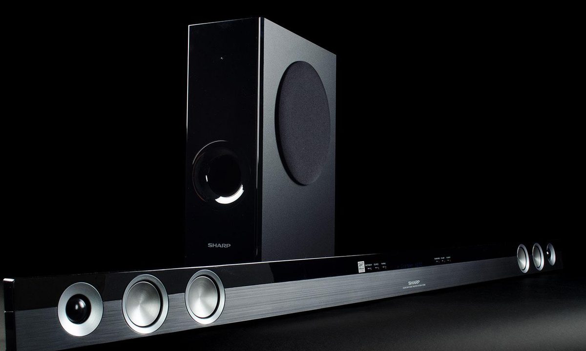 Sharp HT SB60 Soundbar review soundbar and subwoofer