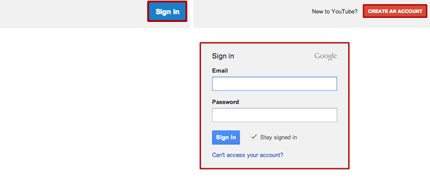 YouTube Sign in