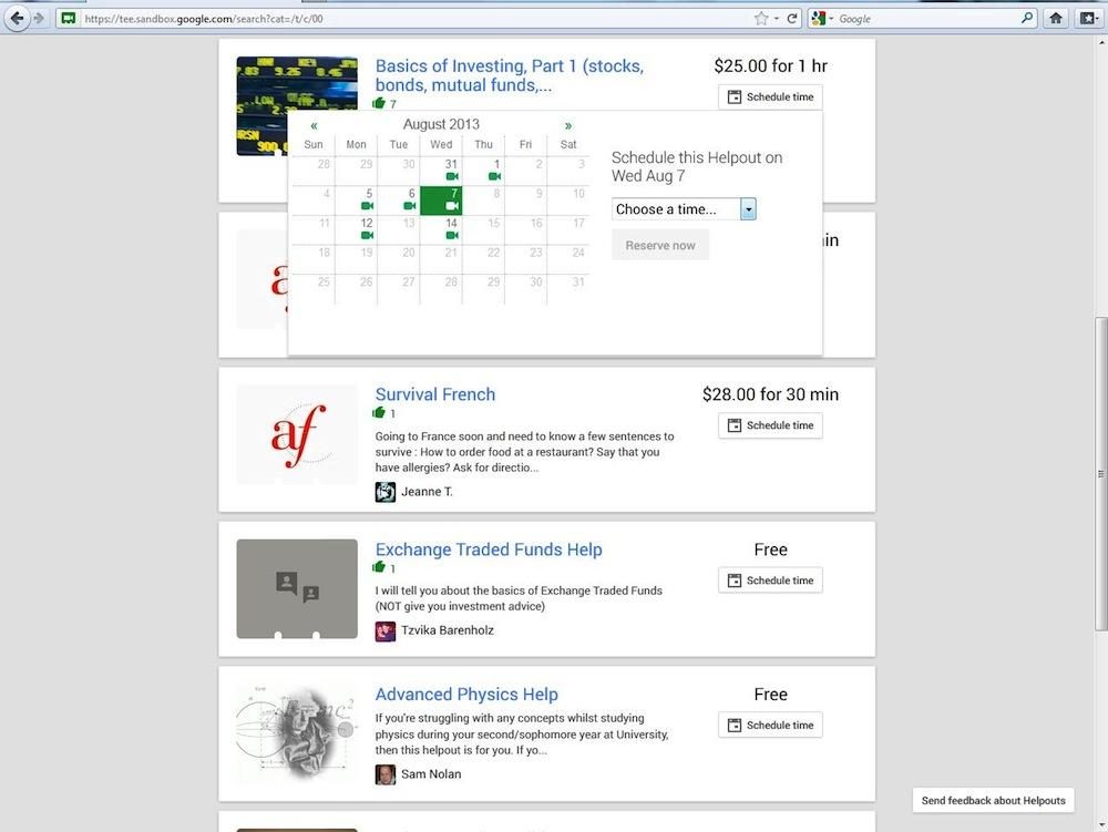 google testing helpouts helpouts3