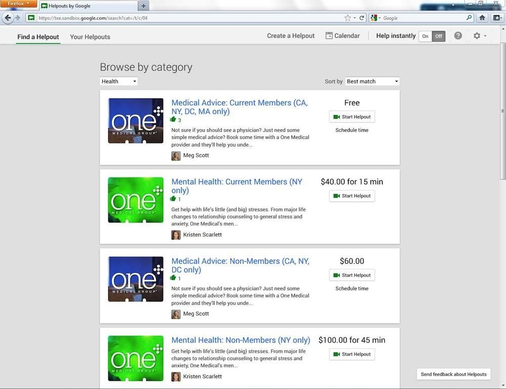 google testing helpouts helpouts4