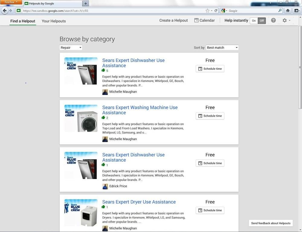 google testing helpouts helpouts5