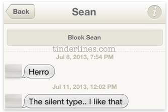 tinder lines sean