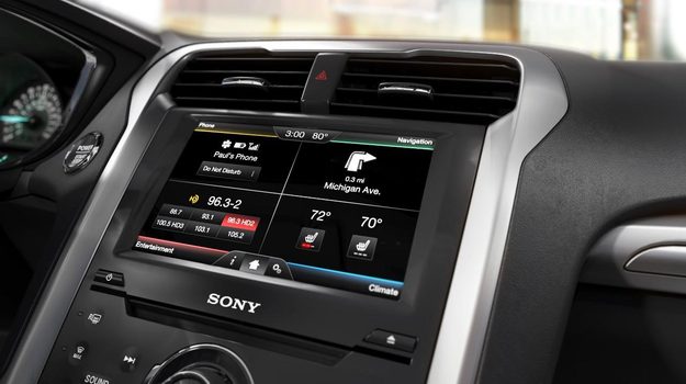 MyFordTouch home screen 2014 Fusion