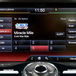 2013 Ford CMAX Plugin center controls radio