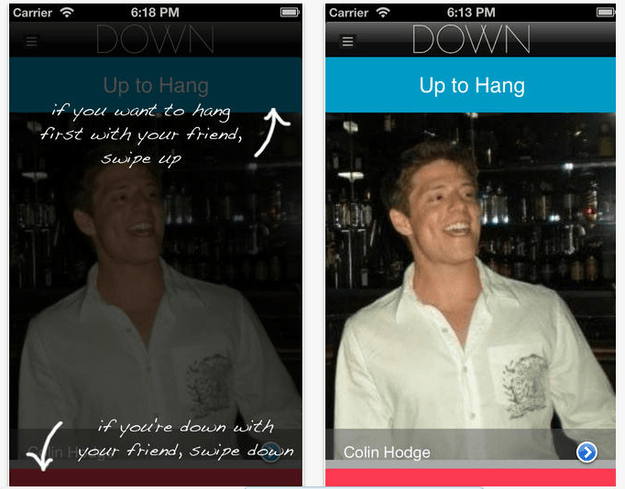 Down:Up to hang BWF app