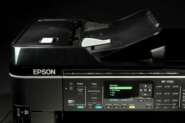 EPSON WF 7520 Printer top buttons