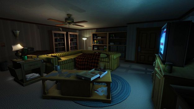 Gone Home game screenshot TV Room