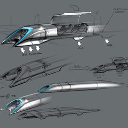 hyperloop travel concept elon musk passenger transport capsule