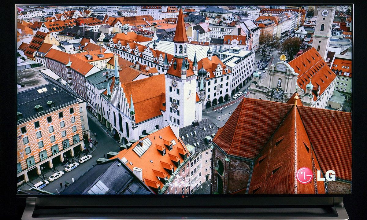 LG 65LA9700 4KTV screen buildings