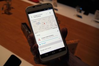 Motorola Moto X navigation