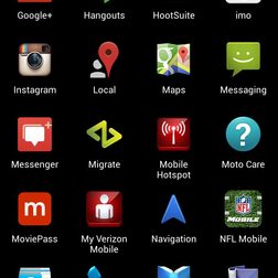 Motorola Moto X screenshot Apps 2