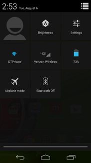 Motorola Moto X screenshot settings
