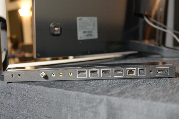 Samsung KN55S9C OLED TV breakout box top ports