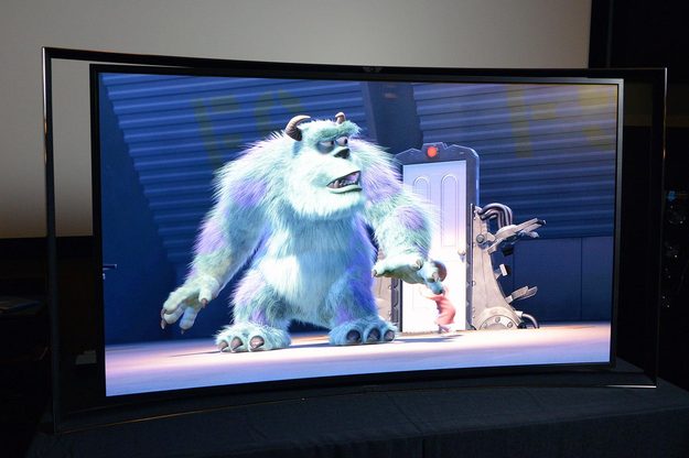 Samsung KN55S9C OLED TV front angle