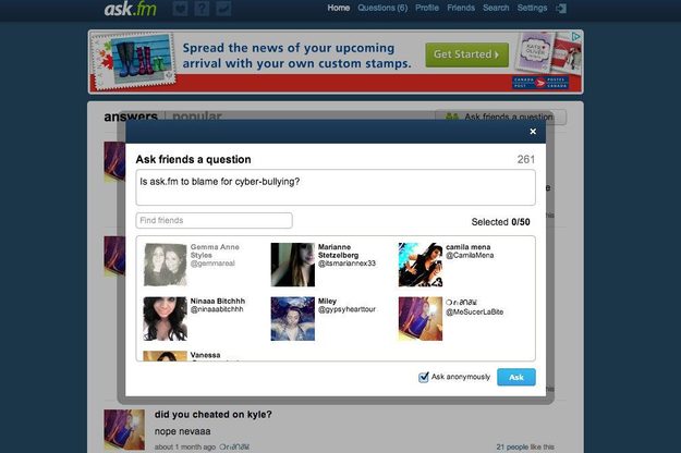 ask fm cyberbully