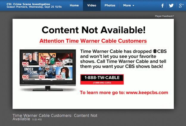 Time Warner cbs-web-access