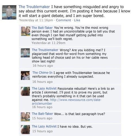facebook debate