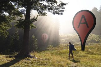 Google Maps in the Woods