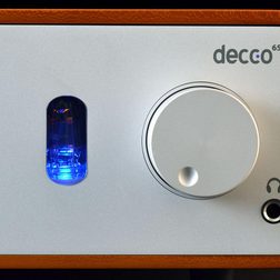 peachtree audio decco65 amplifier knob front