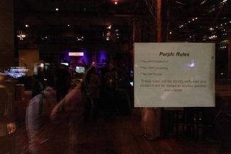 The "Purple Rules." (Image via Gothamist)