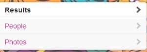 twitter search results list