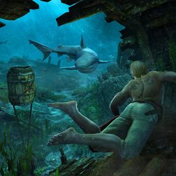 Assassins Creed 4 Black Flag Caribbean Sea Shark Threat