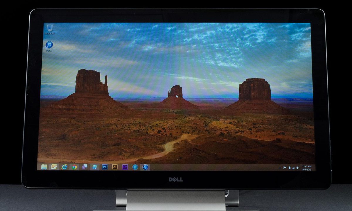 Dell p2714t front screen