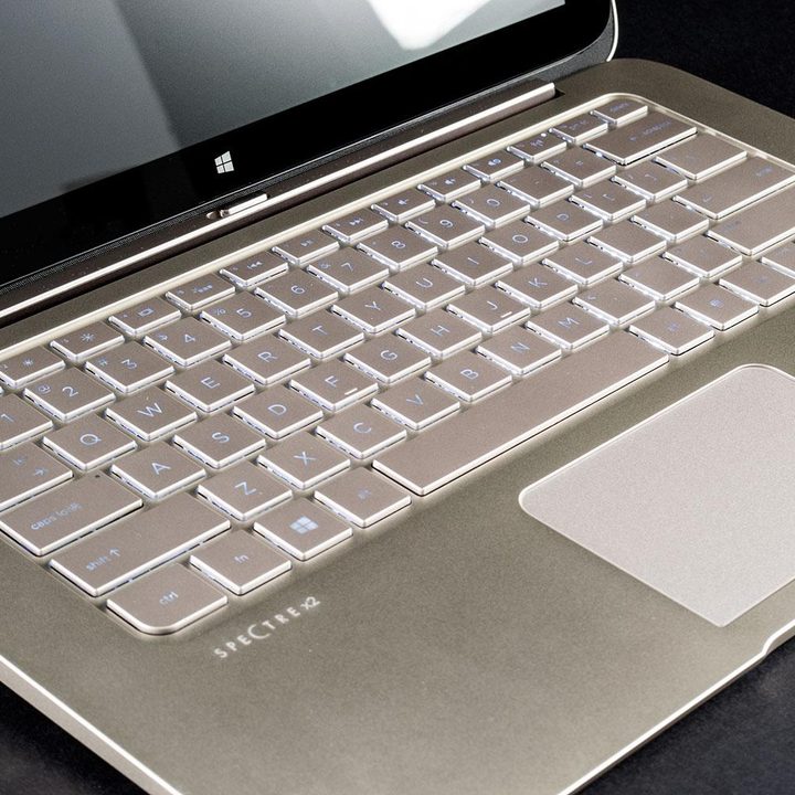 HP Spectre 13t x2 keyboard angle