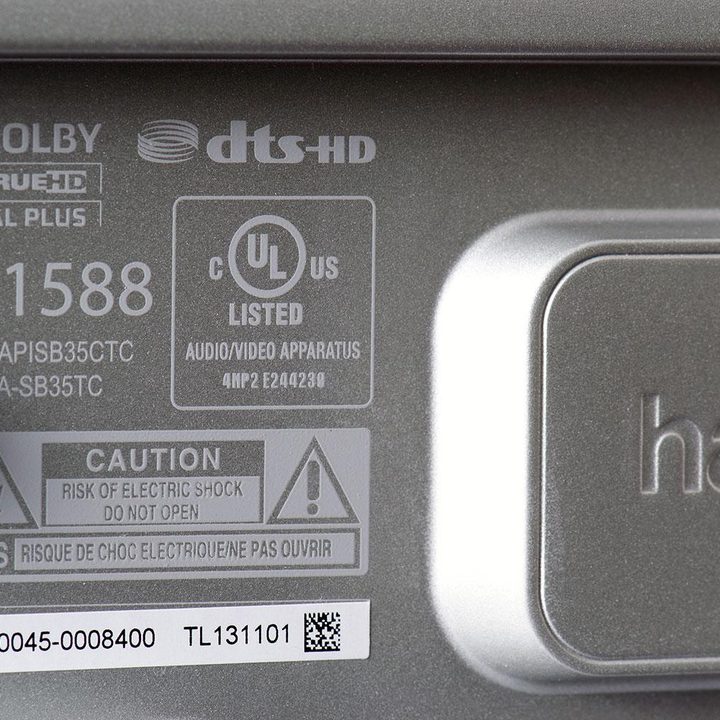 Harman Kardon Sabre SB35 back info