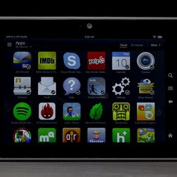 Kindle Fire HDX front app grid