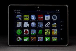 Kindle Fire HDX front app grid