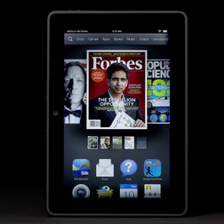 Kindle Fire HDX front magazine