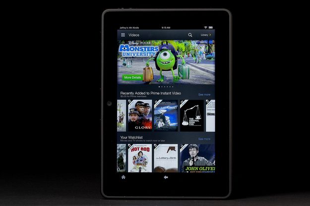 Kindle Fire HDX front videos