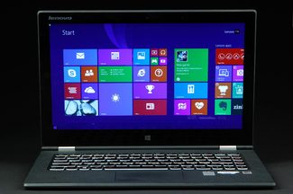 LeNovo Yoga2 front start screen