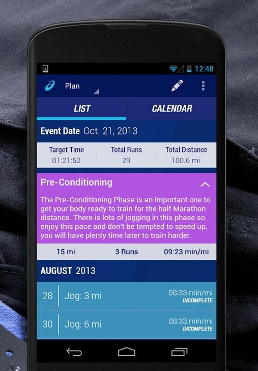my asics app ios android 2 screen
