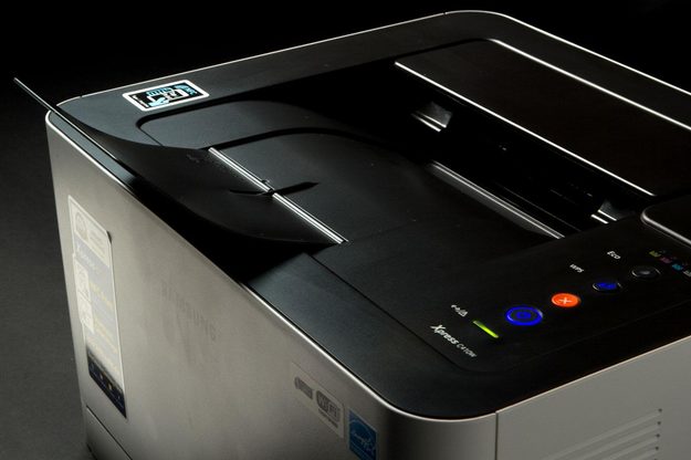 Samsung C410W Printer top tray angle