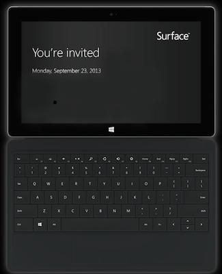 Surface Event Invitation