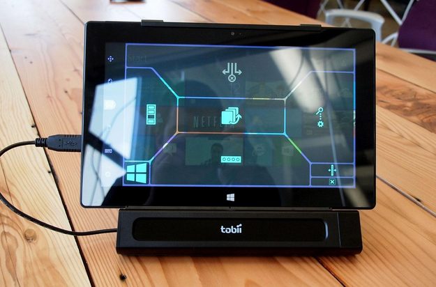 Tobii EyeMobile Eye Control front menu