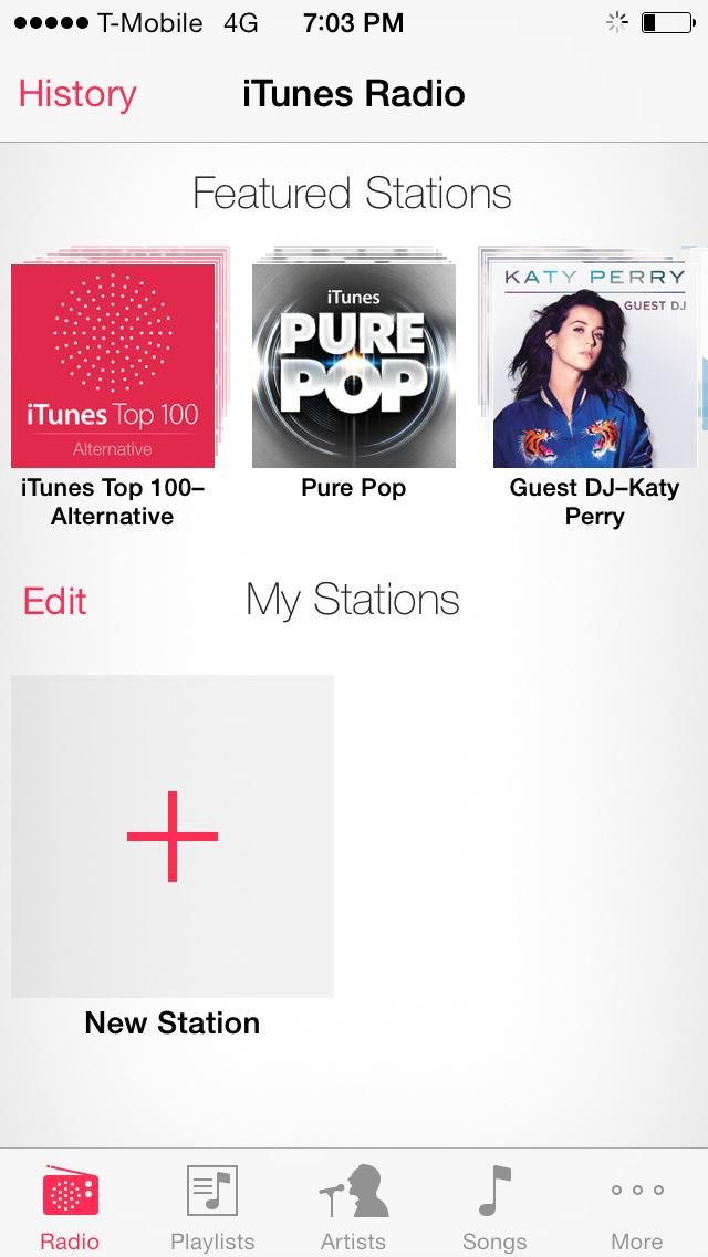 apple iphone 5c ios 7 itunes radio
