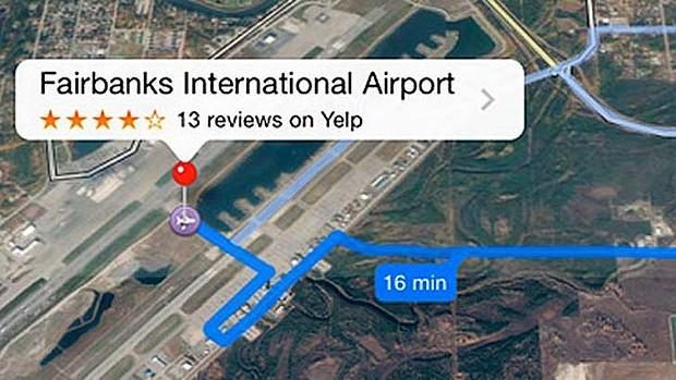 apple maps airport