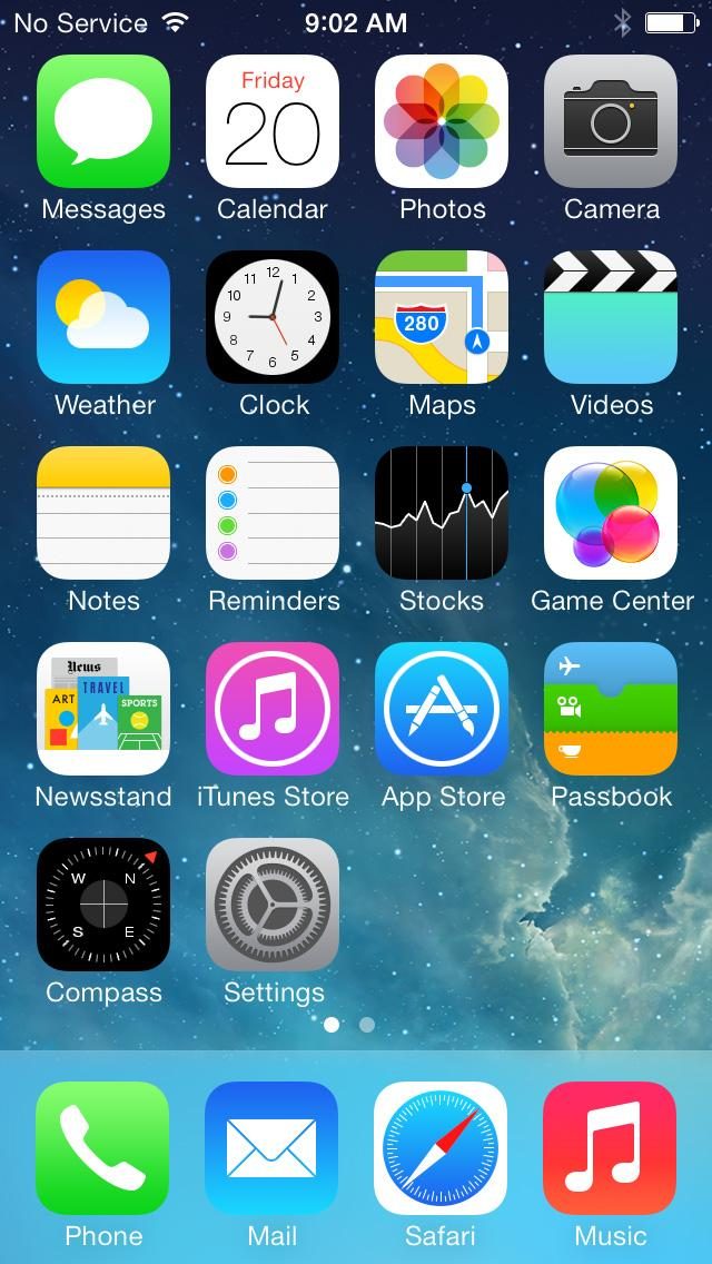 iPhone 5S screenshot apps 1