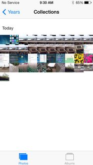 iPhone 5S screenshot photos collections