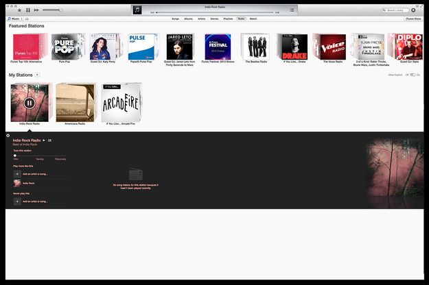 iTunes Radio Hands On features
