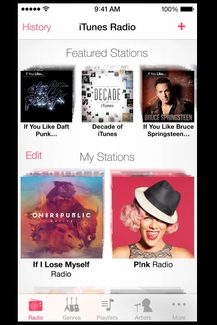 iTunes Radio Hands On iPhone app